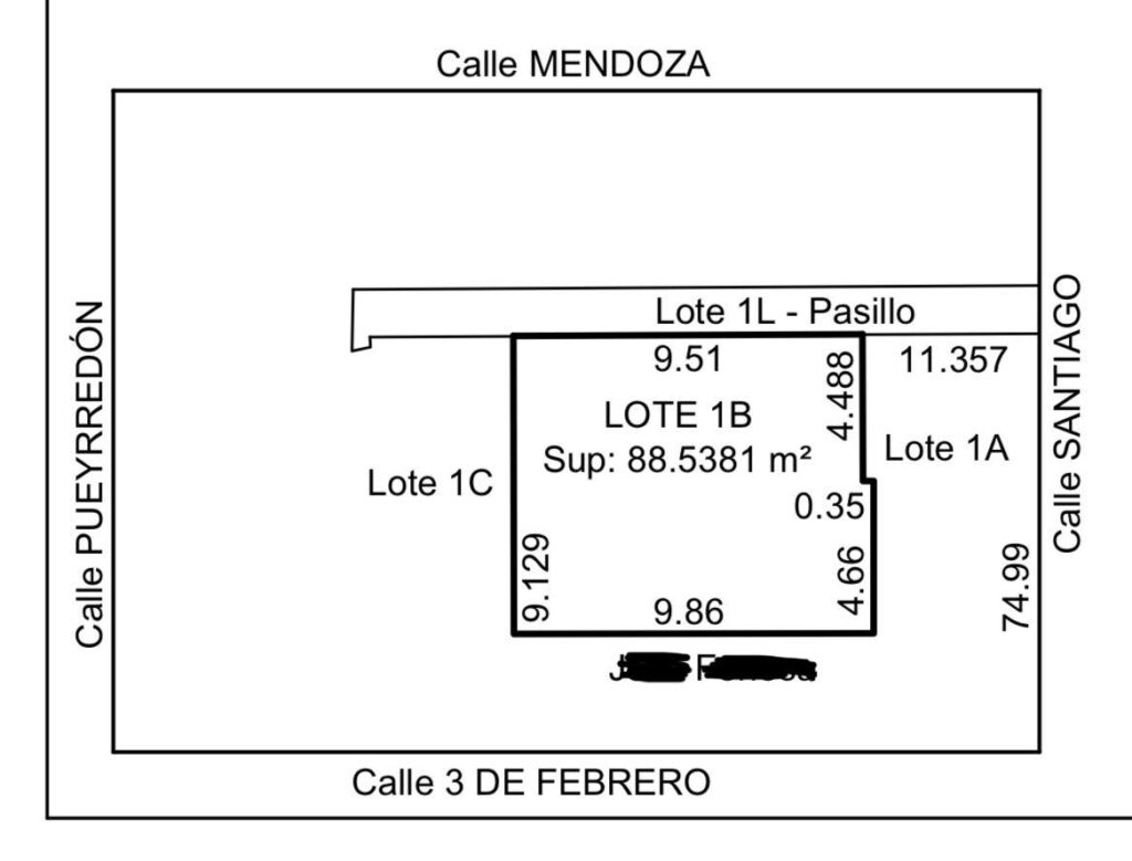 TERRENO EN VENTA SANTIAGO 1238 BARRIO LOURDES !!!!
